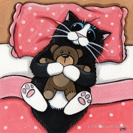Нарисованные коты от Lisa Marie Robinson Нарисованные коты от Lisa Marie Robinson