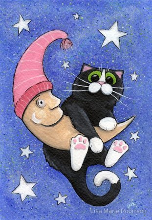 Нарисованные коты от Lisa Marie Robinson Нарисованные коты от Lisa Marie Robinson