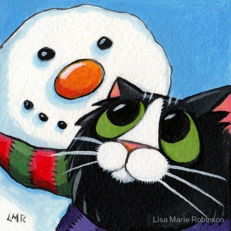 Нарисованные коты от Lisa Marie Robinson Нарисованные коты от Lisa Marie Robinson
