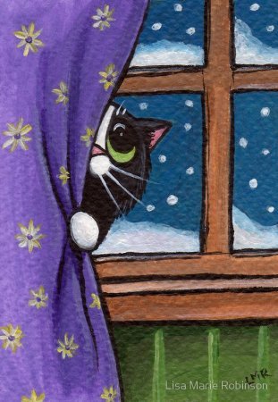 Нарисованные коты от Lisa Marie Robinson Нарисованные коты от Lisa Marie Robinson