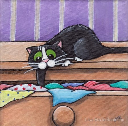 Нарисованные коты от Lisa Marie Robinson Нарисованные коты от Lisa Marie Robinson