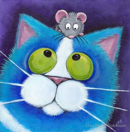 Нарисованные коты от Lisa Marie Robinson Нарисованные коты от Lisa Marie Robinson