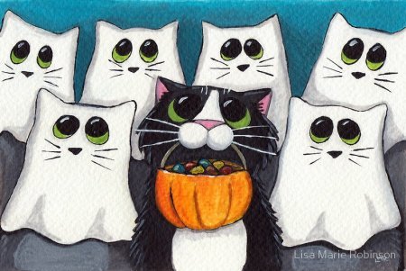Нарисованные коты от Lisa Marie Robinson Нарисованные коты от Lisa Marie Robinson