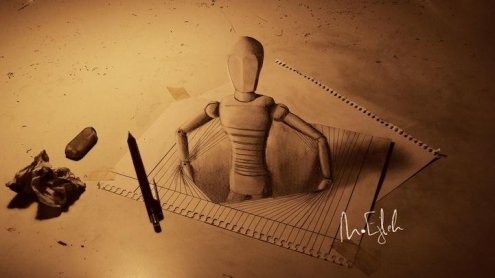 Трехмерные рисунки карандашом Трехмерные рисунки карандашом