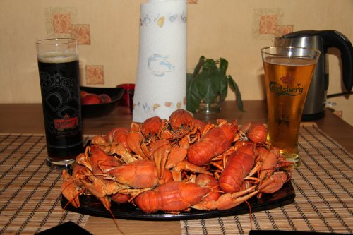 Пятничный натюрморт - пиво с раками! Пятничный натюрморт - пиво с раками!
